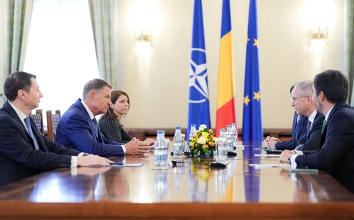 Întrevederea Președintelui României, cu delegația OMV Petrom FOTO: Presidency.ro