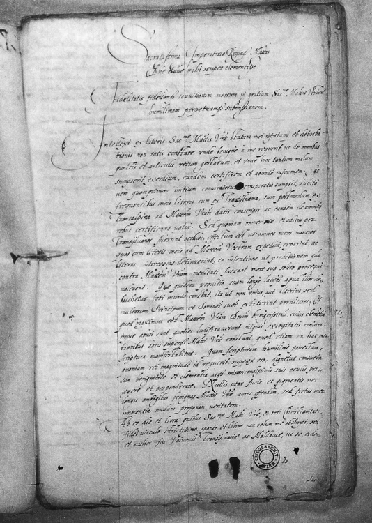Foto: Arhivele Nationale ale Romaniei, colecţia Microfilme Austria, rola 202, cadrele 466-501, după originalele păstrate la Viena, Kriegsarchiv, Hofkriegs Kanzeleiarchiv, XV/5