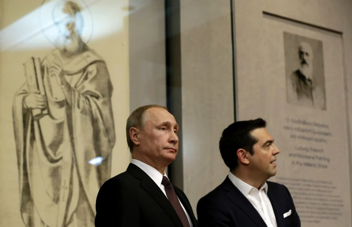 Vladimir Putin şi Alexis Tsipras FOTO AP