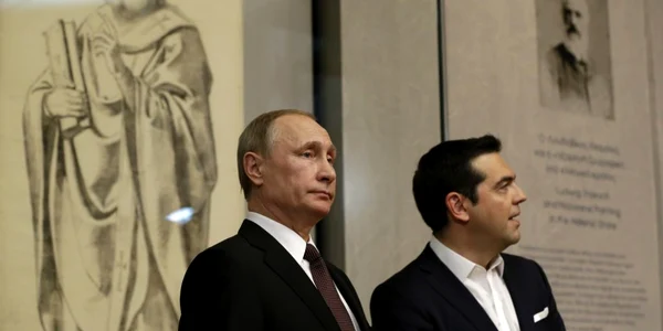 Vladimir Putin şi Alexis Tsipras FOTO AP