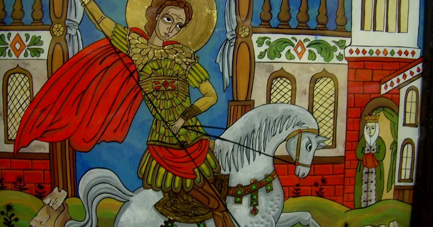 Sfântul Mucenic Gheorghe ucigând balaurul