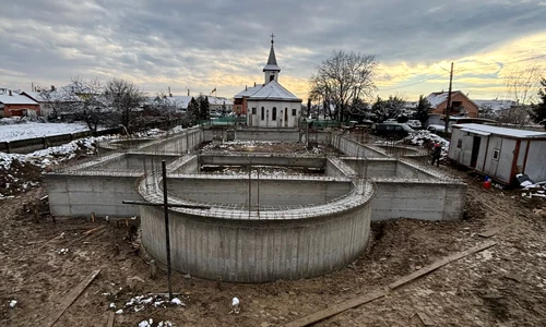 Șatierul bisericii din Păulești FOTO Parohia Ortodoxă Română Păulești