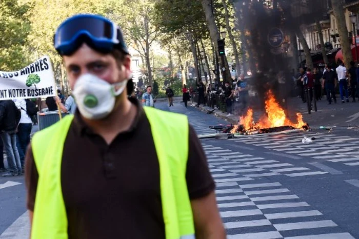 Proteste la Paris, 21 septembrie 2019, FOTO Lucas Barioulet / AFP