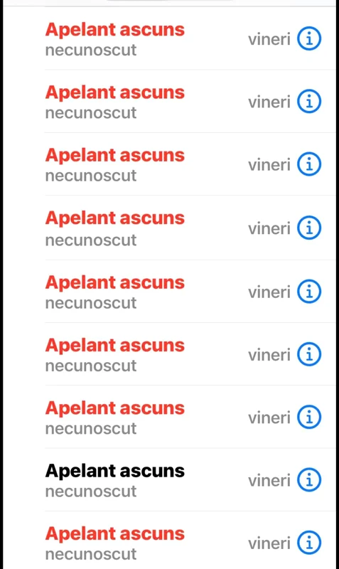 Alina Radi ne-a arătat câte apeluri are de la persoana necunoscută. Sursă: Click!