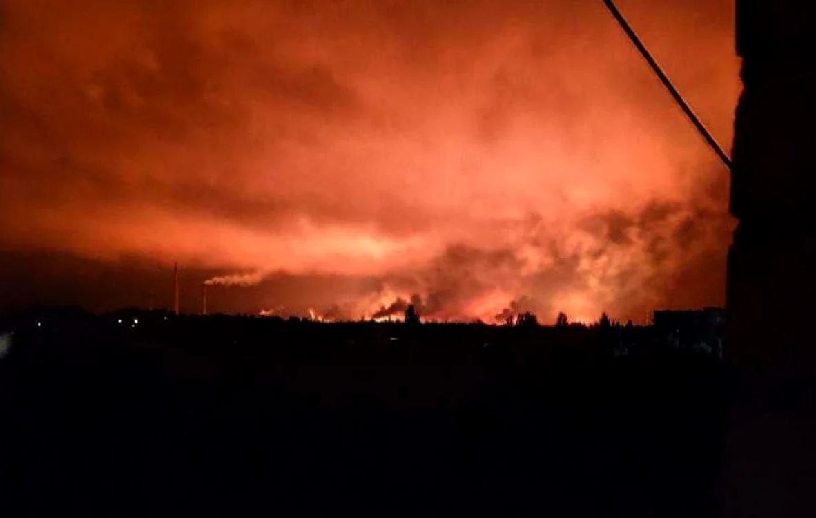 Rusia a lansat un atac asupra rafinăriei Kremenciuk din Poltava FOTO: X