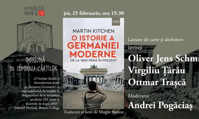 Lansare de carte online&live | „O istorie a Germaniei moderne de la 1800 până în prezent” jpeg