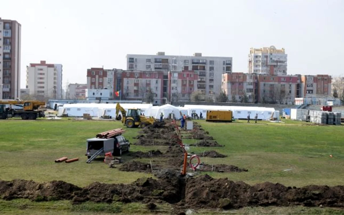 Spitalul modular de la Constanţa                                      FOTO: Grupul deInformare Publică