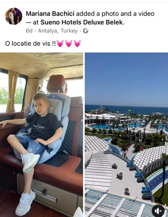 Mariana Bahici a publicat imagini din Antalya