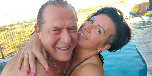 Helmut Duckadam și soția lui, Alexandra, în vacanța de astă vară din America