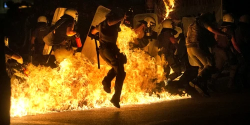 Proteste in Atena - Grecia FOTO AP 