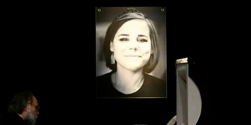 Aleksandr Dughin, la funeraliile fiicei sale, Daria Dughina FOTO Profimedia