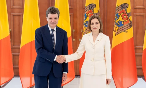 Nicușor Dan, primit de președinta Republicii Moldova, Maia Sandu  