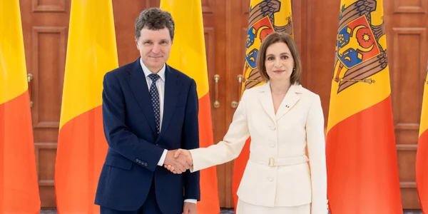 Nicușor Dan, primit de președinta Republicii Moldova, Maia Sandu  