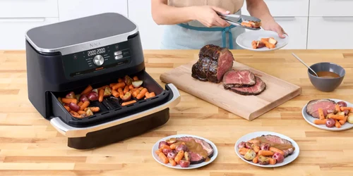 Friteuza cu aer cald air fryer Ninja Foodi DualZone AF400 Sursă kaisei jigging com jpg
