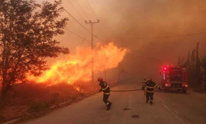 pompieri romani incendiu grecia foto isu 19 iulie 2022