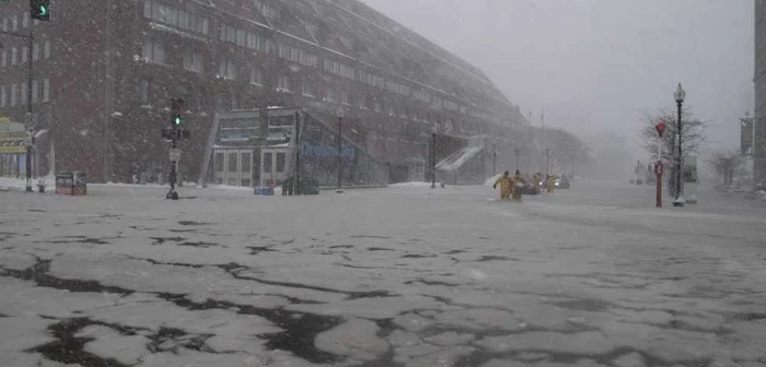 Oraşul Boston, puternic afectat de intemperii Foto: EPA