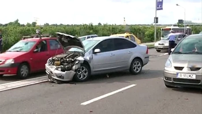 Tamponarea a avut loc din cauza faptului că nu s-a păstrat distanța regulamentară (foto:Arhivă)