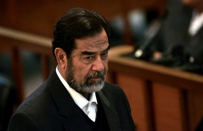 Saddam Hussein în timpul procesului său din Bagdad, 2006 FOTO Profimedia
