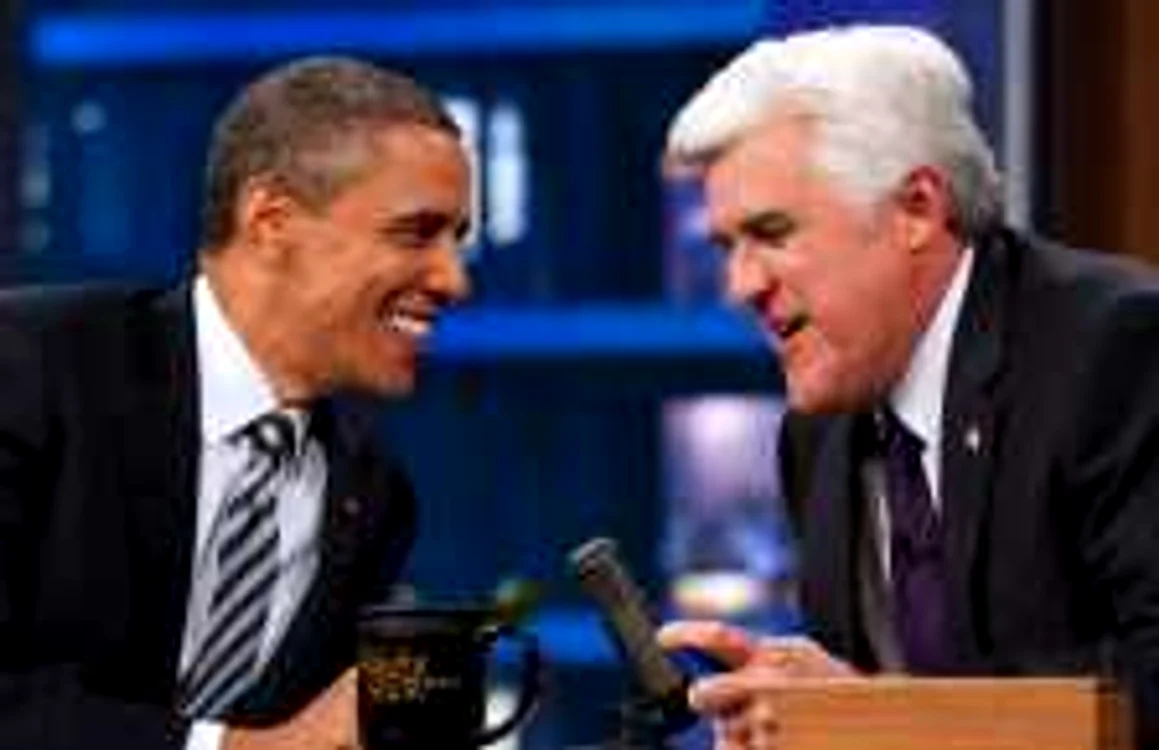 Jay Leno, alături de preşedintele Americii Barack Obama FOTO Reuters