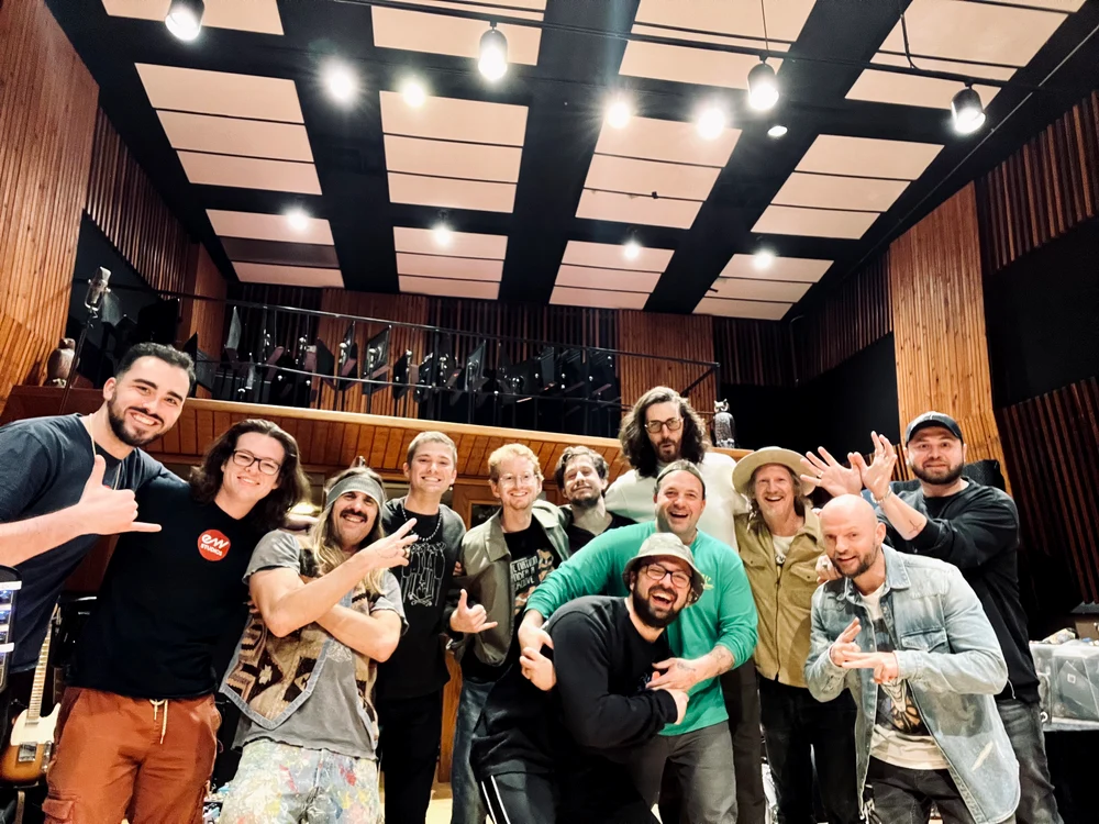 În studio, alături de echipa lui Hozier. FOTO: arhiva personală