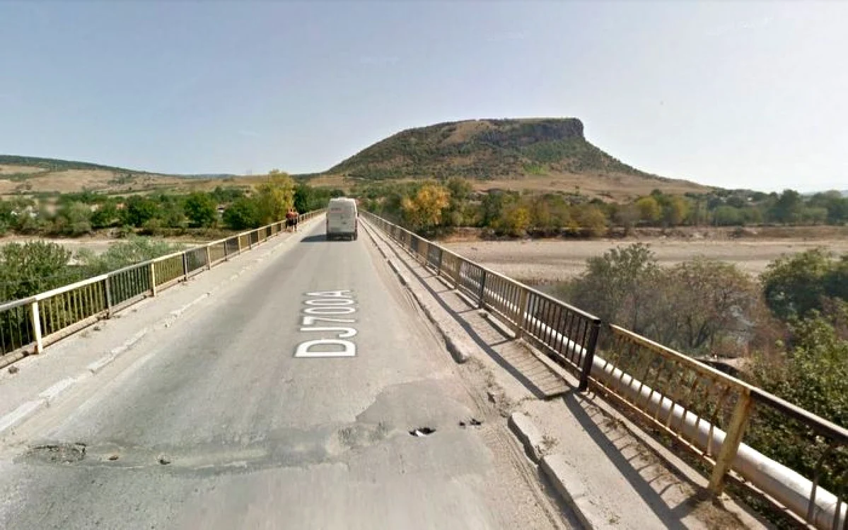 Podul peste Mureş, de la Uroi. Foto: Google Map.