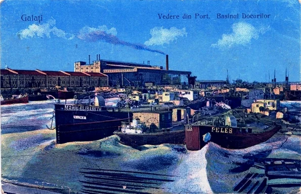 Portul Galați, în perioada interbelică (© iMAGO Romaniae)
