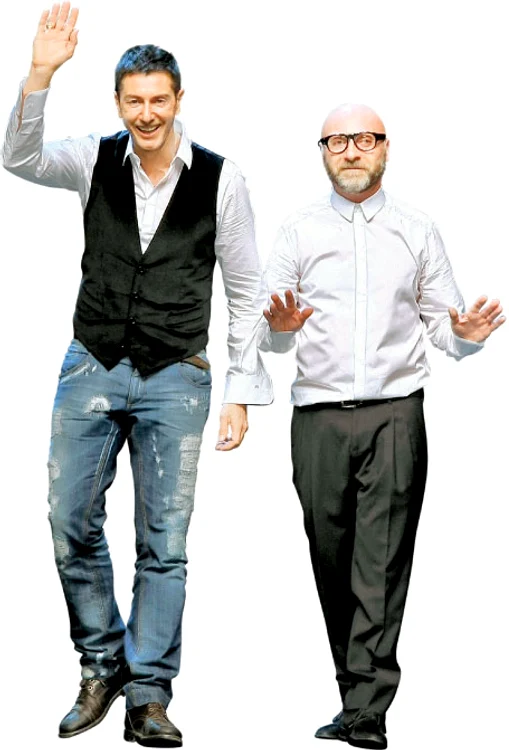 Domenico Dolce (dreapta) şi Stefano Gabbana au format un cuplu până în 2005 Foto: reuters