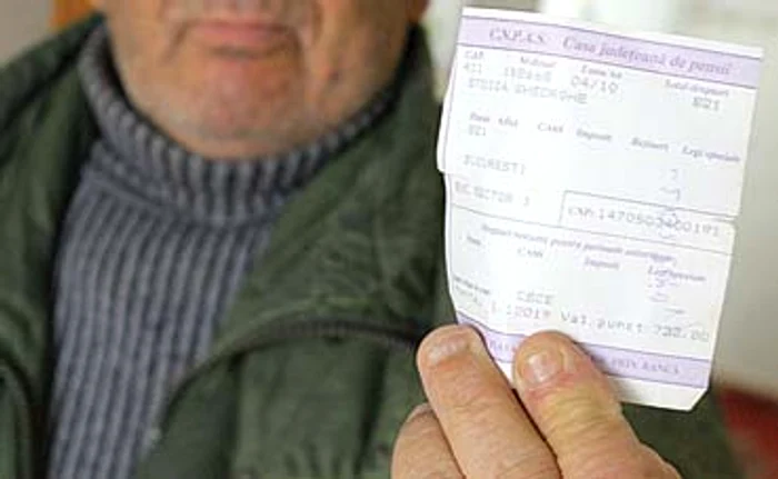 Pensia medie este în jur de 800 de lei