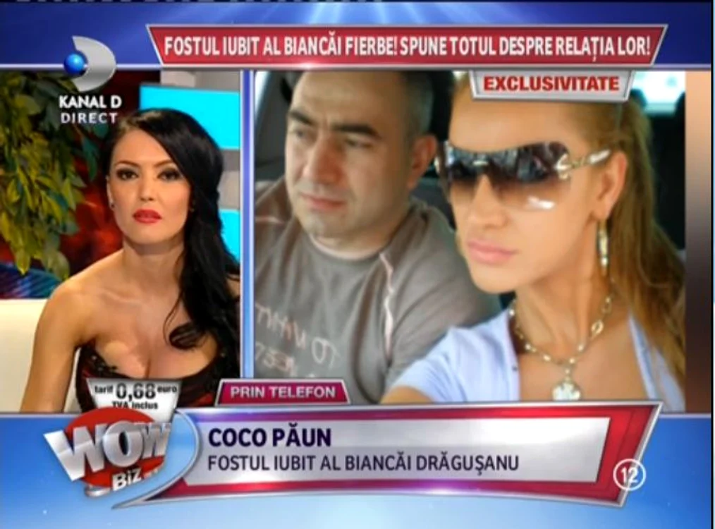 Vedeta se poza singură alături de fostul ei iubit, după ce s-au despărţit, pretinde acesta (captură: Kanal D)