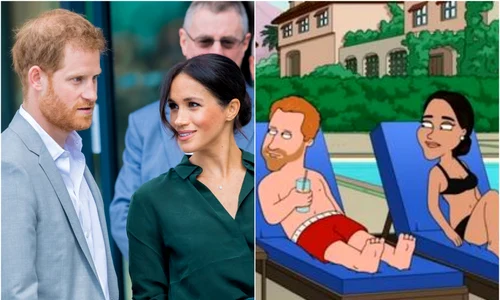 Meghan si Harry ridiculizati in Family Guy Profimedia, captura jpg