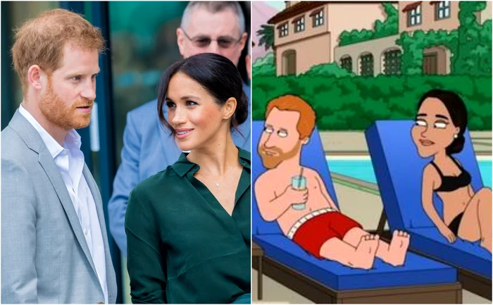 Meghan si Harry ridiculizati in Family Guy Profimedia, captura jpg