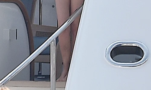 *EXCLUSIVE* MUST CALL FOR PRICING BEFORE USAGE German model / Actress Claudia Schiffer and family pictured on their holidays in Portofino jpeg