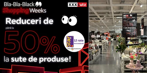 Black Friday 2025 „Bla Bla Black Shopping Weeks” la XXXLutz Colaj XXXLlutz jpg