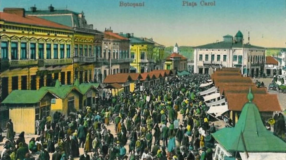 Istoria Centrului Istoric din Botoşani Ars în totalitate în incendiul din 1887 şi refăcut din temelii jpeg