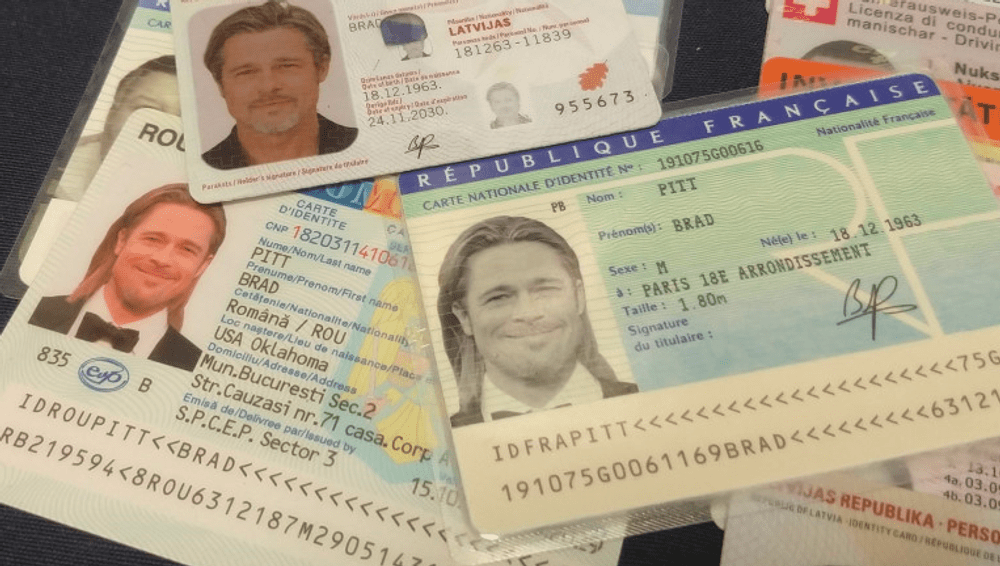 Brad Pitt, buletin românesc făcut de un celebru falsificator arestat în Spania VIDEO