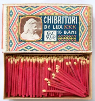 Cutie de chibrituri cu chipul Reginei Elisabeta
