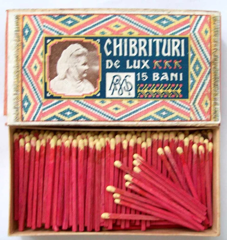 Cutie de chibrituri cu chipul Reginei Elisabeta