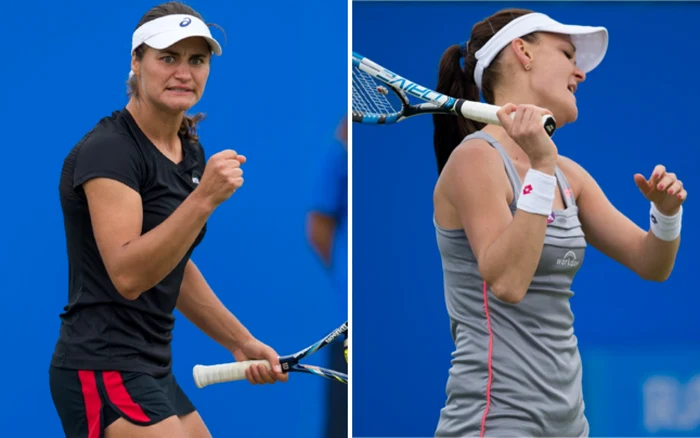 Monica Niculescu şi Agnieszka Radwanska. FOTO Guliver/Getty Images