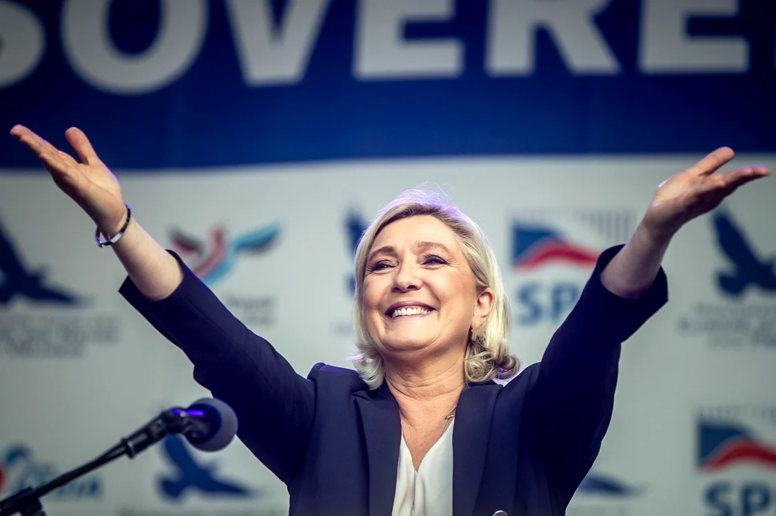 
    Partidul lui Marine Le Pen a ieşit învingător în Franţafoto: Getty  