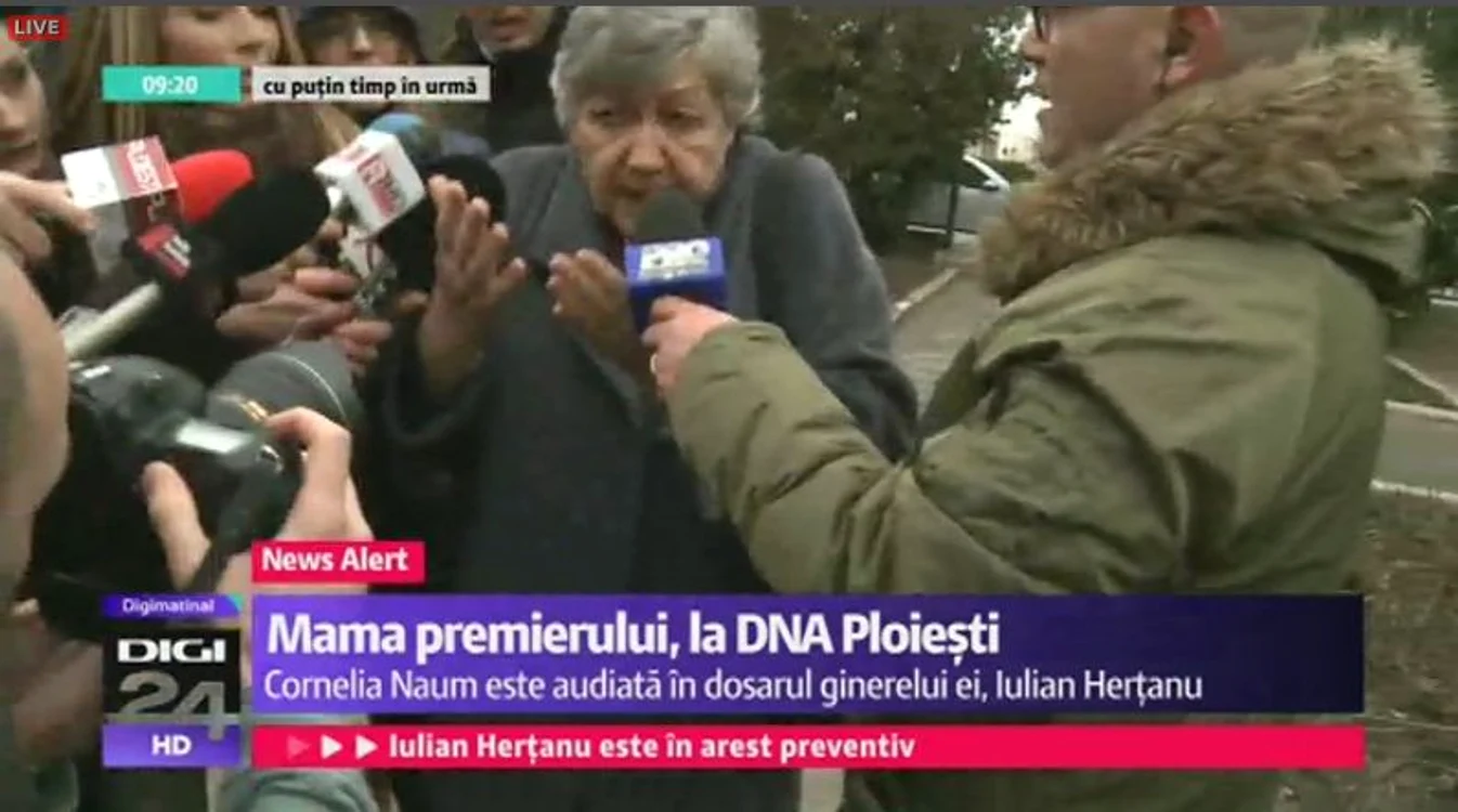 Mama premierului a vorbit foarte puţin cu jurnaliştii