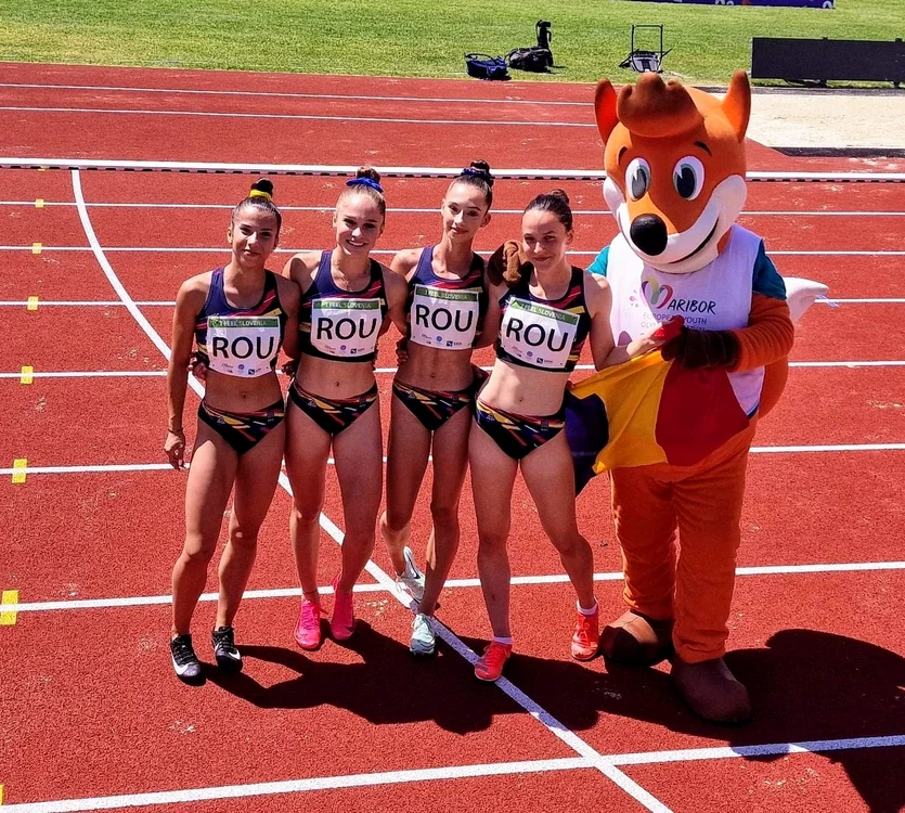 Ștefeta de fete, victorie superbă la atletism. Foto Facebook