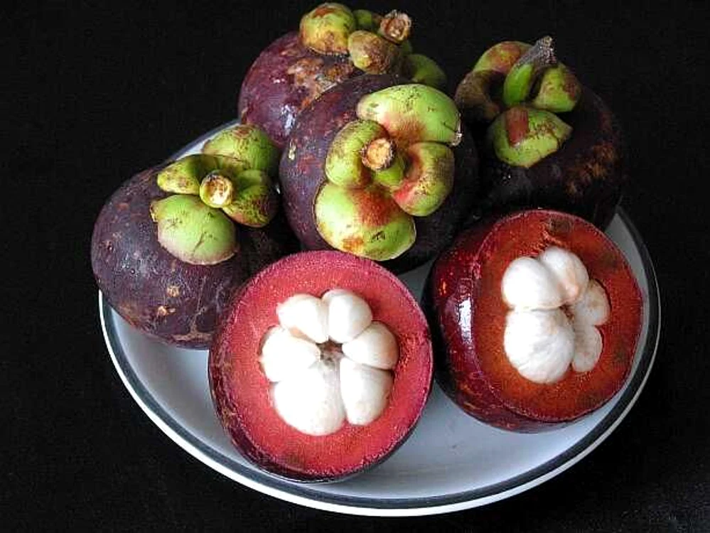 
    Aşa arată fructele de mangustan. (Sursa foto: freeazzurra.com)  