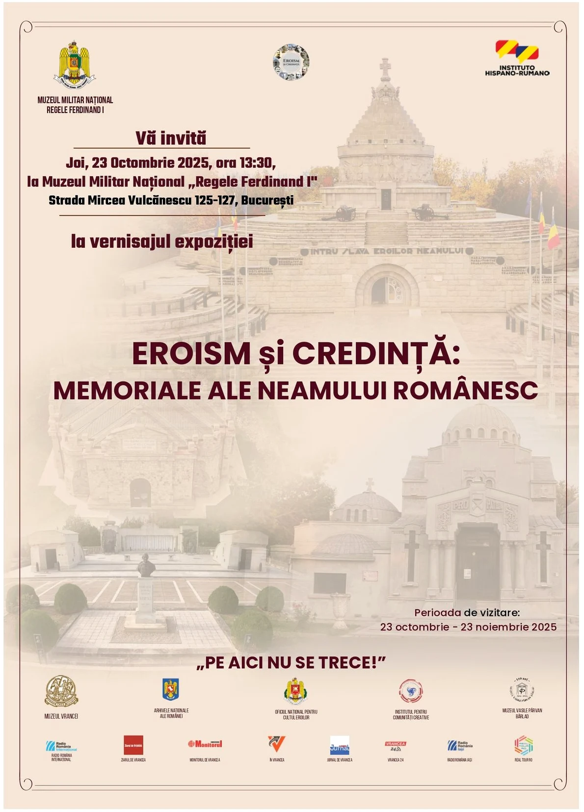 Vernisajul expoziției „Eroism și Credință: Memoriale ale Neamului Românesc” la Muzeul Militar Național „Regele Ferdinand I”