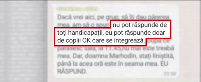 Mesajul scris pe Whatsapp de învățătoarea din Bacău FOTO observatornews.ro