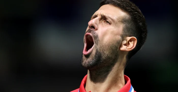Novak Djokovic își strigă disperarea   FOTO EPA