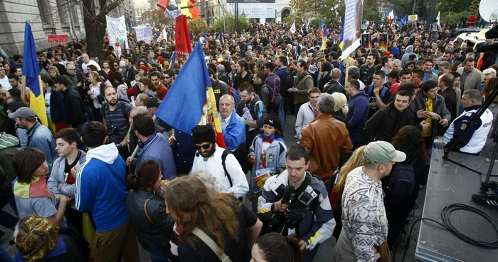 Proteste anti-Roşia Montană în Capitală, 20 octombrie FOTO Eduard Enea