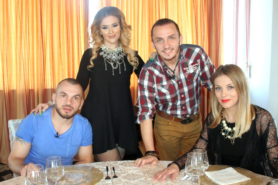 "Cireaşa de pe tort": Ionuţ Atodiresei, Oana Radu, Mihai Trăistariu și Andreea Ibacka îşi testează abilităţile culinare.foto: Prima TV