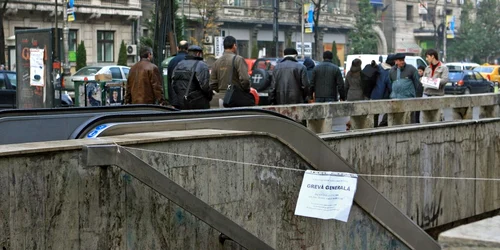 Greva de la metrou din noiembrie a ţinut două zile