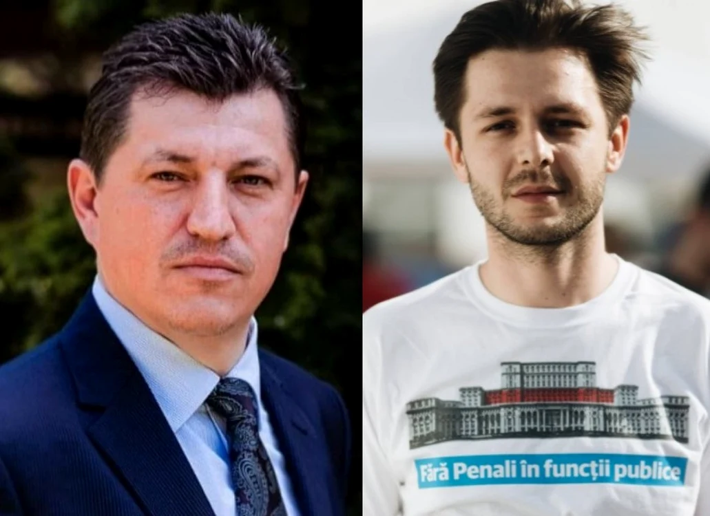 Viceprimarii Timişoarei Cosmin Tabără (stânga) şi Ruben Laţcău (dreapta) FOTO Facebook
