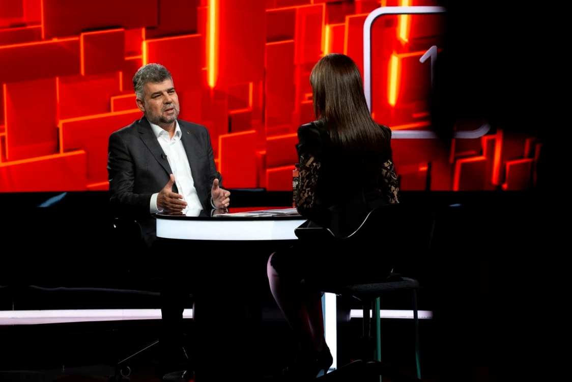 Marcel Ciolacu la emisiunea „40 de întrebări cu Denise Rifai” FOTO Kanal D